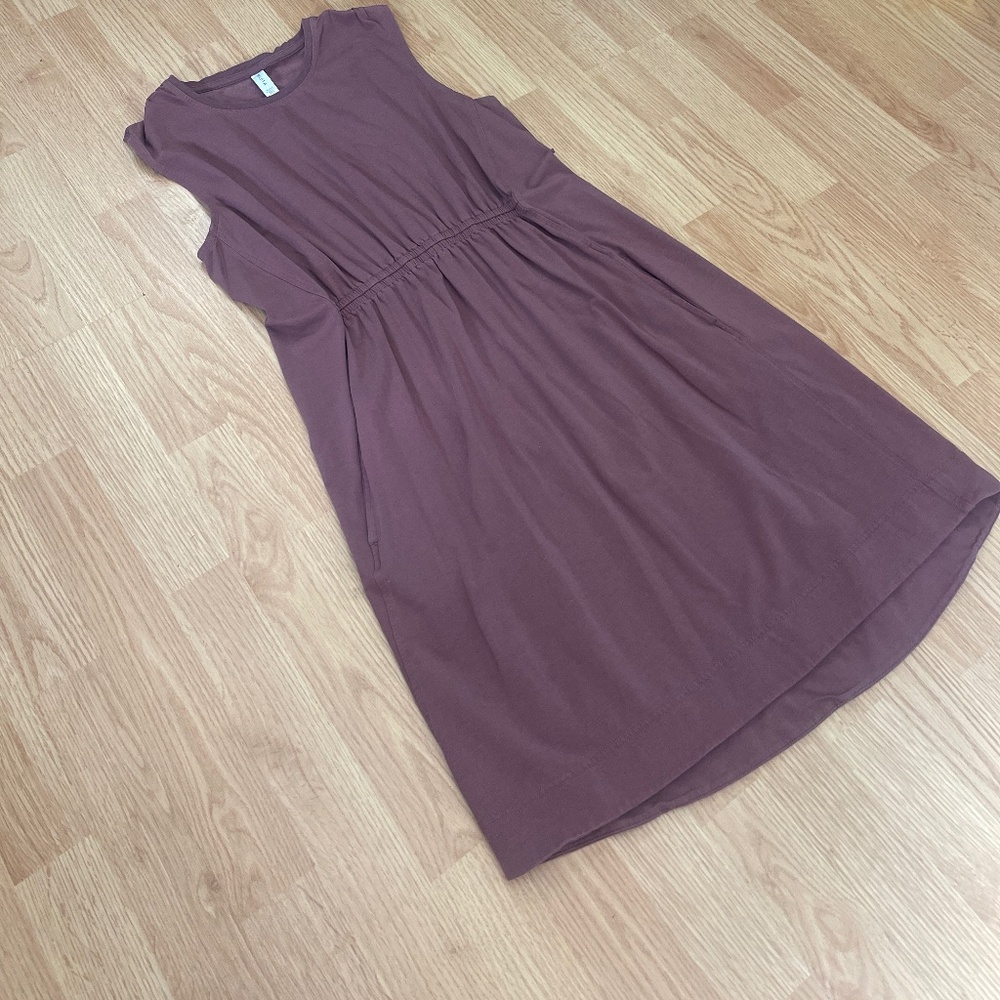 Athleta Del Ray Light Purple Mini Athletic dress mauve pockets Size Medium - Picture 3 of 10